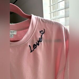 Embroidered love crewneck sweatshirt Size M